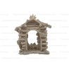 Rustic Stable Nativity Scene