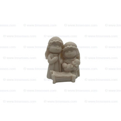 Whimsical Childlike Nativity Figurine